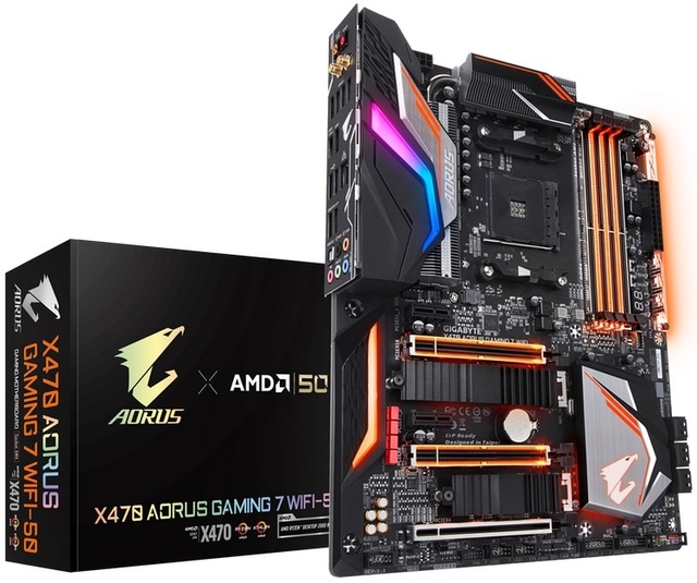 Gigabyte X470 Aorus Gaming 7 WiFi-50: материнская плата, приуроченная к пятидесятилетию AMD