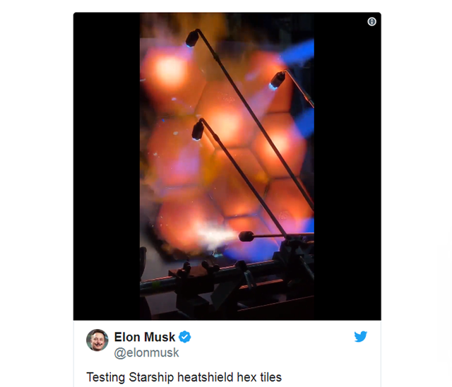 Илон Маск продемонстрировал огневые испытания теплоизоляции SpaceX Starship